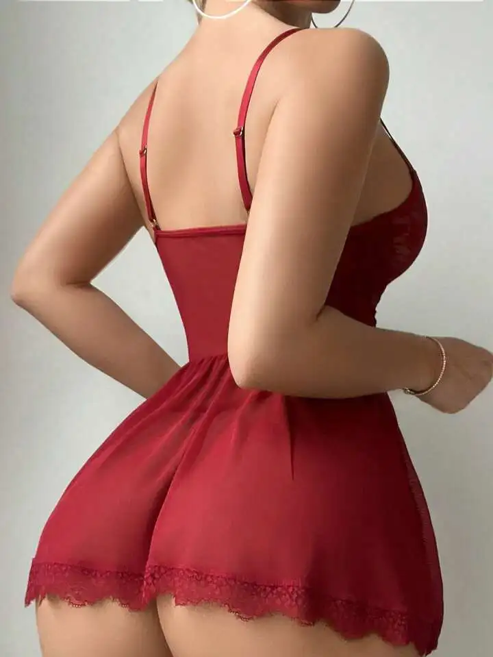 Lace Underwire Garter Lingerie Nightgown