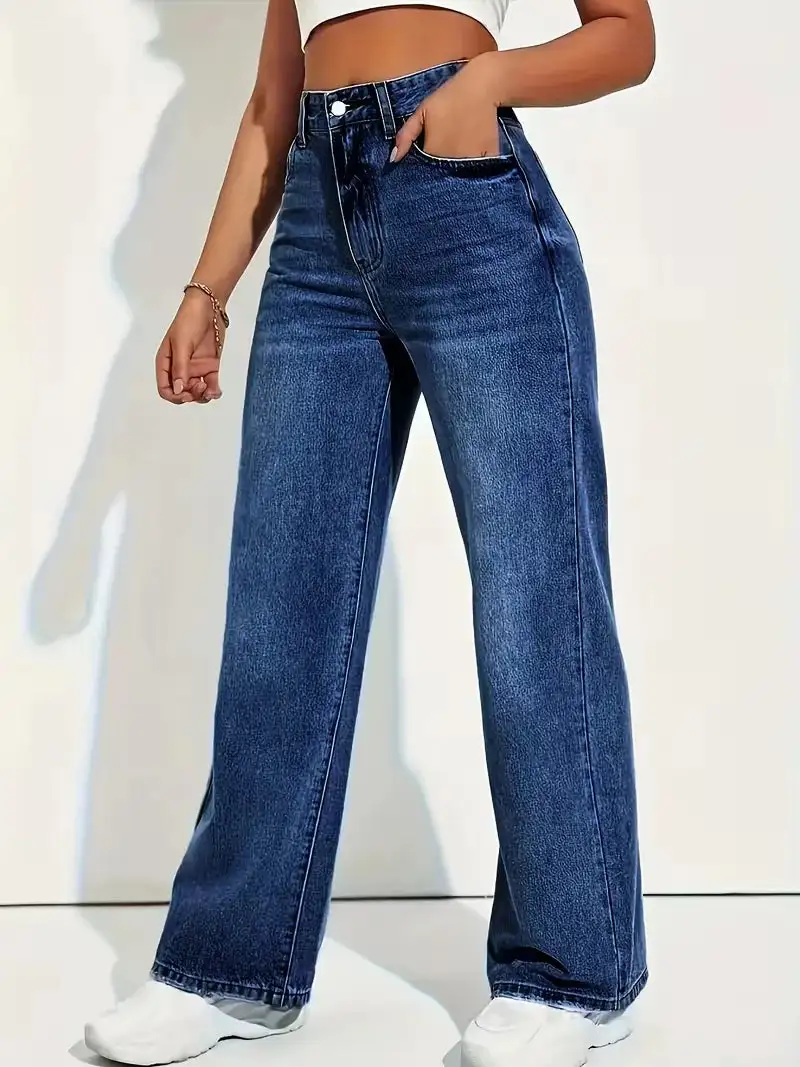 Modern High Waist Everyday Casual Jeans