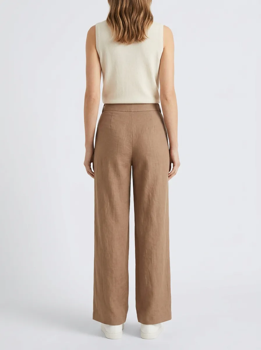 Women's Minimalist Wide-Leg Trousers