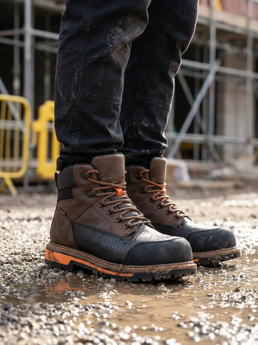 Signature Construction Finish Men' Waterproof Work Boots