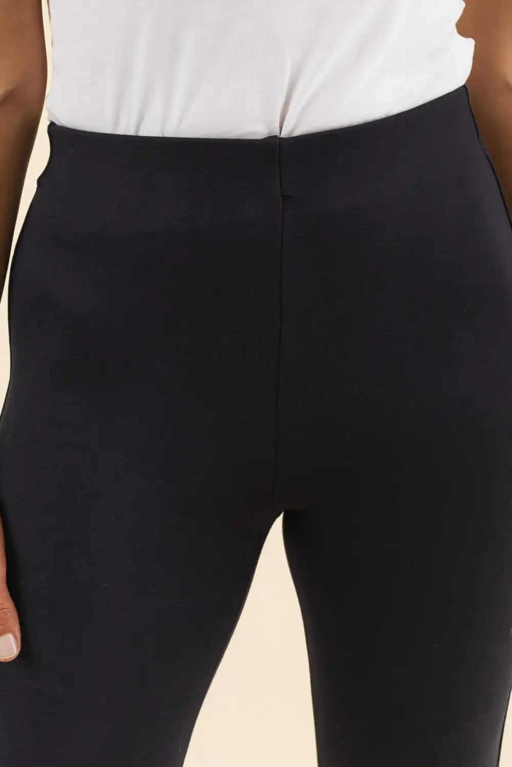 Elastic Waist Tapered Ankle Length Pants