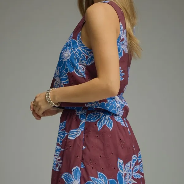 Embroidered Sleeveless Top Sets