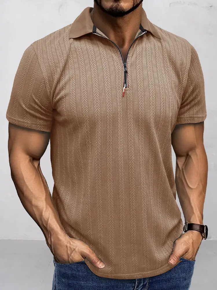 Quarter Button Polo Shirt