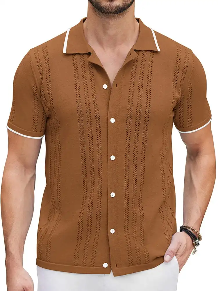 Casual Breathable Knit Shirt
