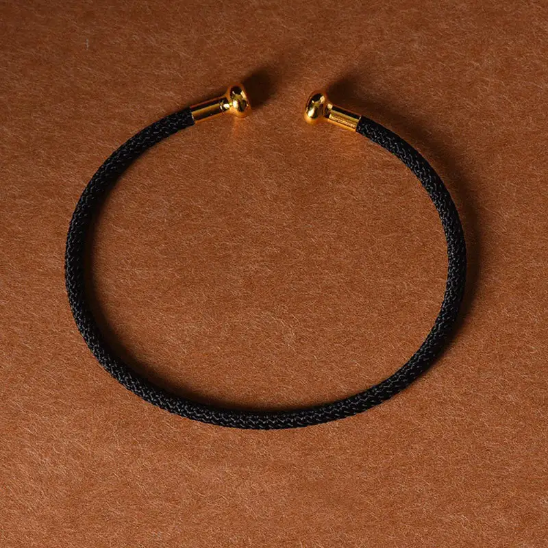 Simple Design Handmade Braid String Cuff Bracelet