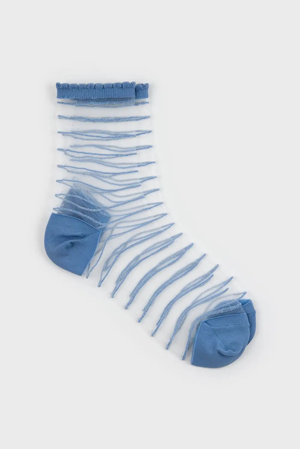Classic Sheer Horizontal Stripe Socks
