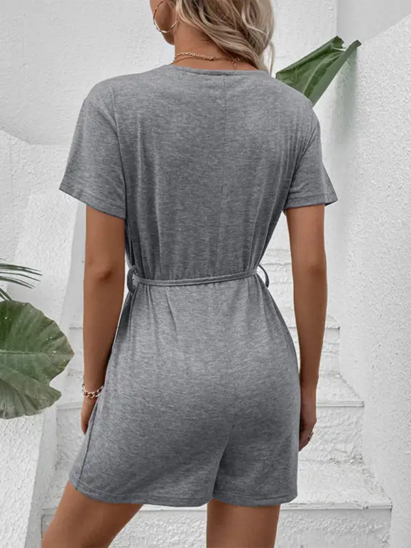 Elegant Clean V Neck Jumpsuit