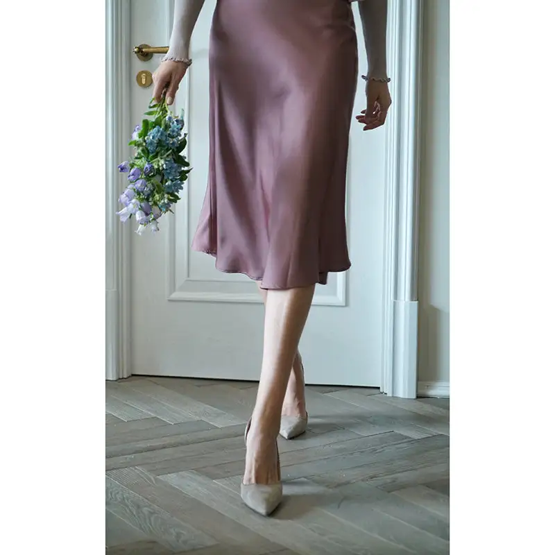 Practical Minimal Everyday Casual Polyester Skirt