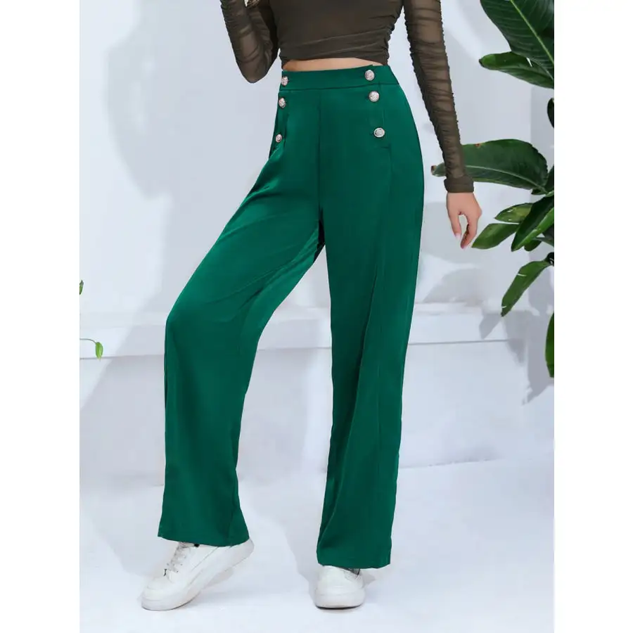 Relaxed Wide Leg Pants