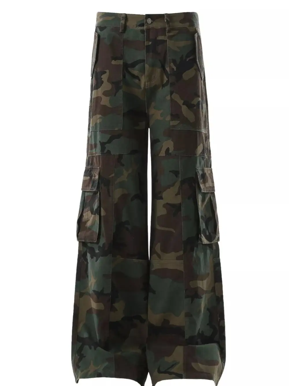 Men's Camouflage Wide Leg Cargo Pants