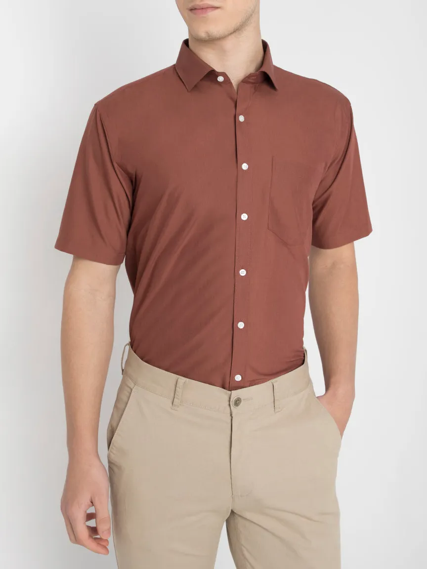 Streamlined Half Sleeve Men's Formal Shirt