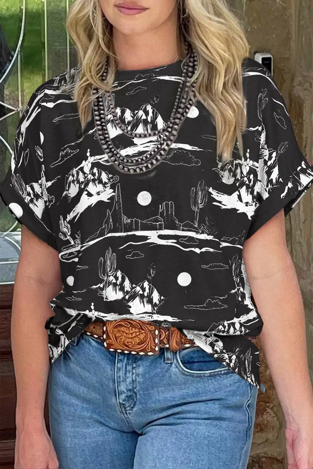 Desert Sand Print Short Tee