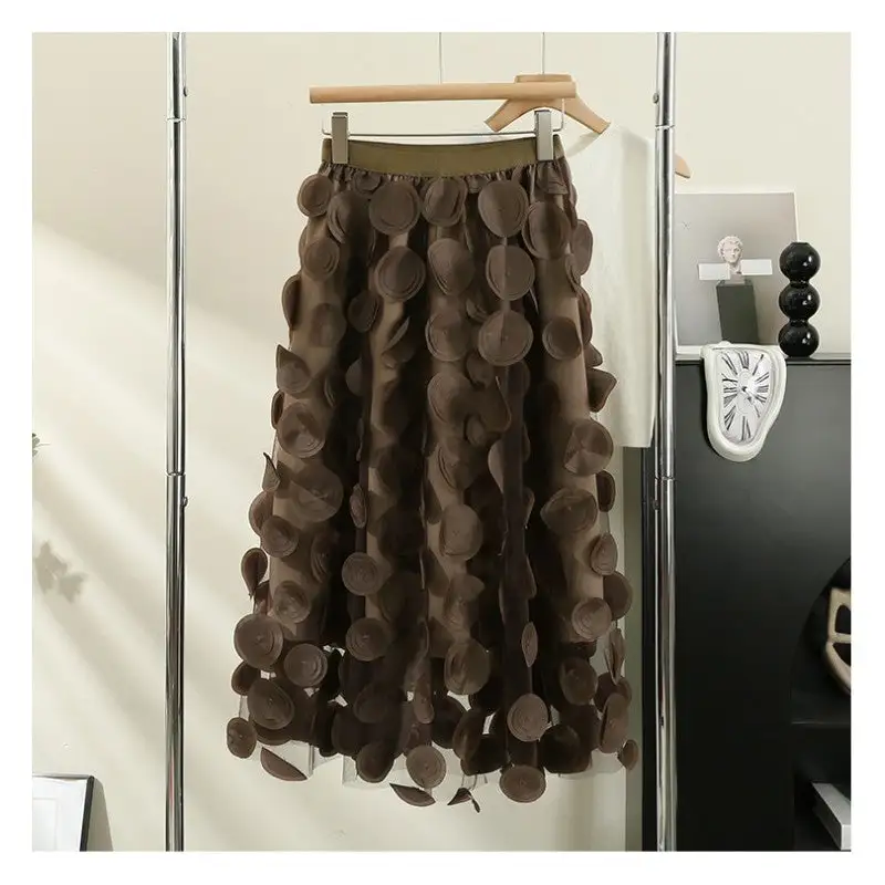Classic Circle Mesh A-Line Skirt