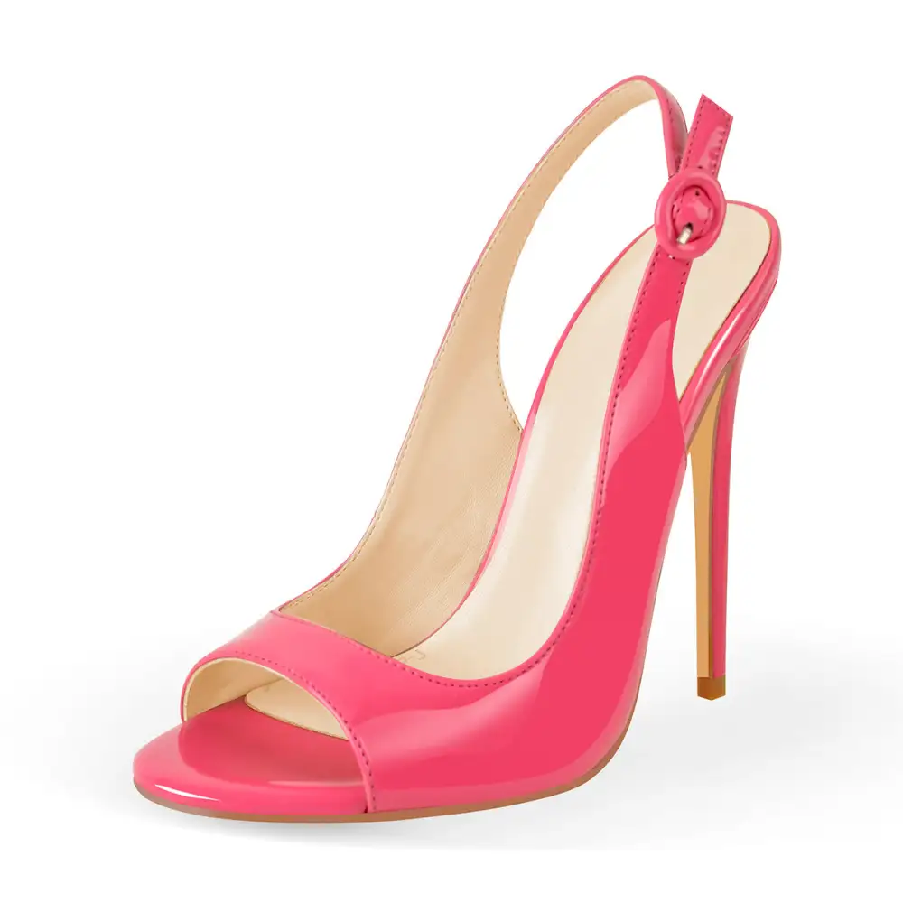 Open Toe High Heel Slingback Sandals