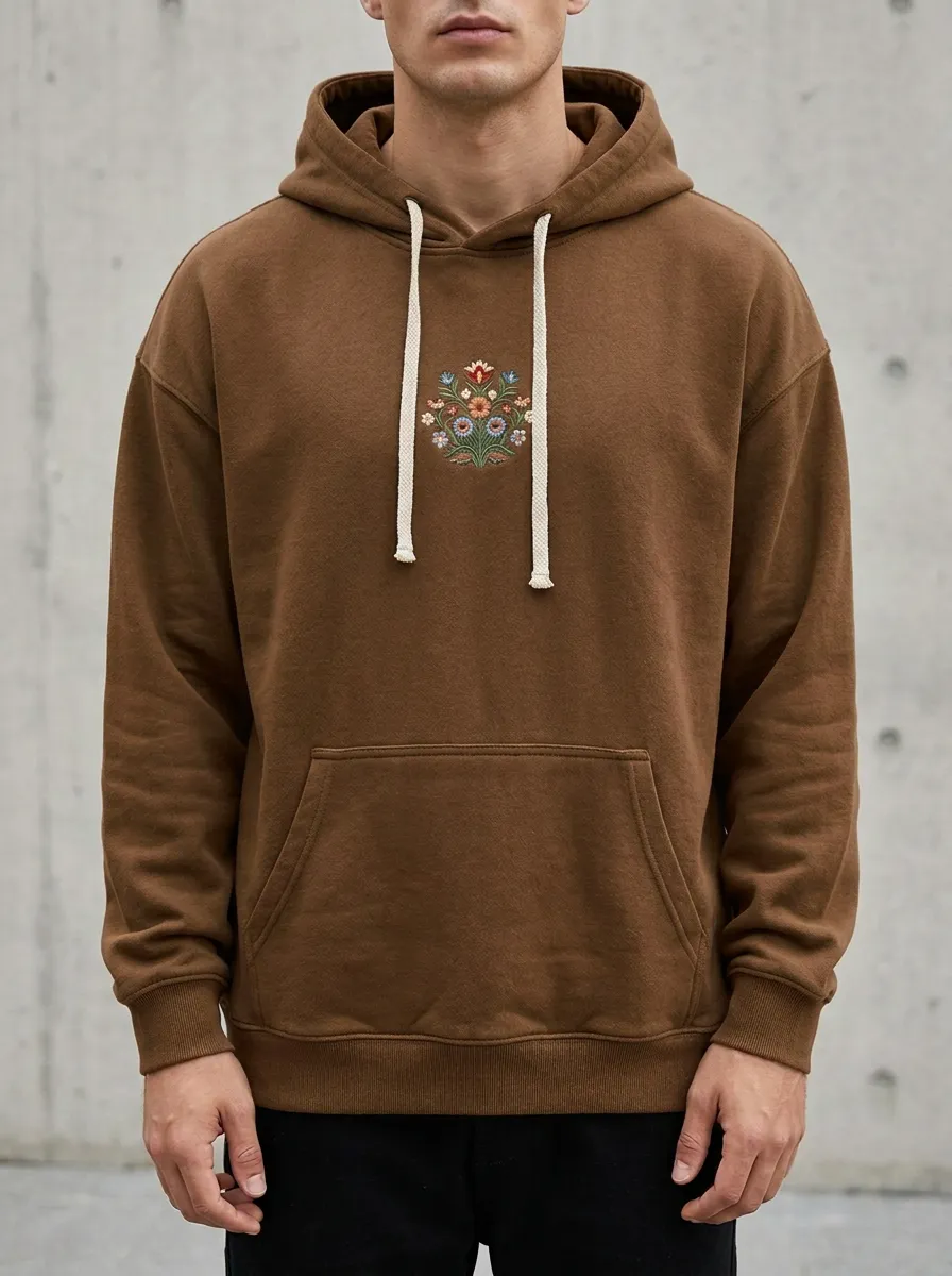 Unisex Botanical Flower Lover Floral Print Hoodie