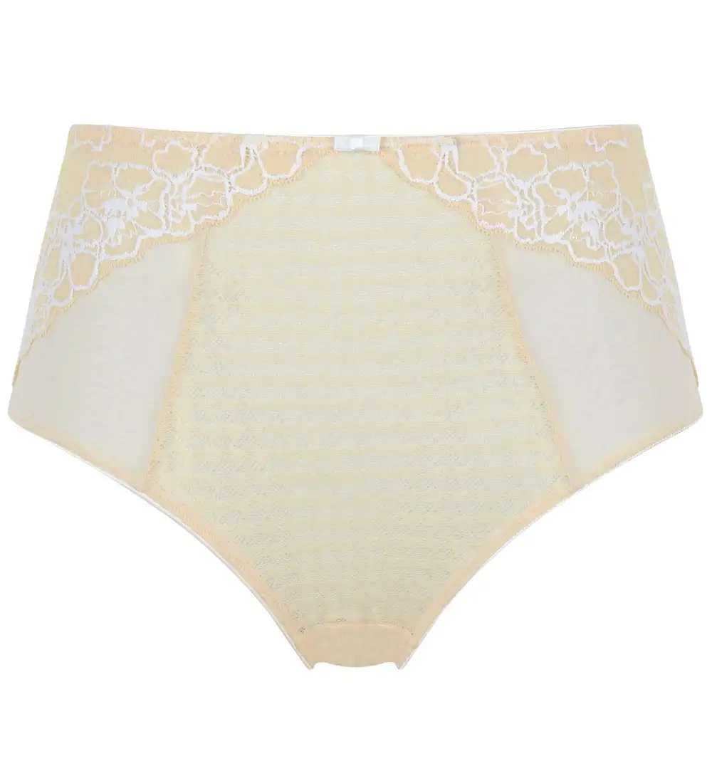 Classic High-Waist Stretch-Lace Floral Cheeky Brief Panty