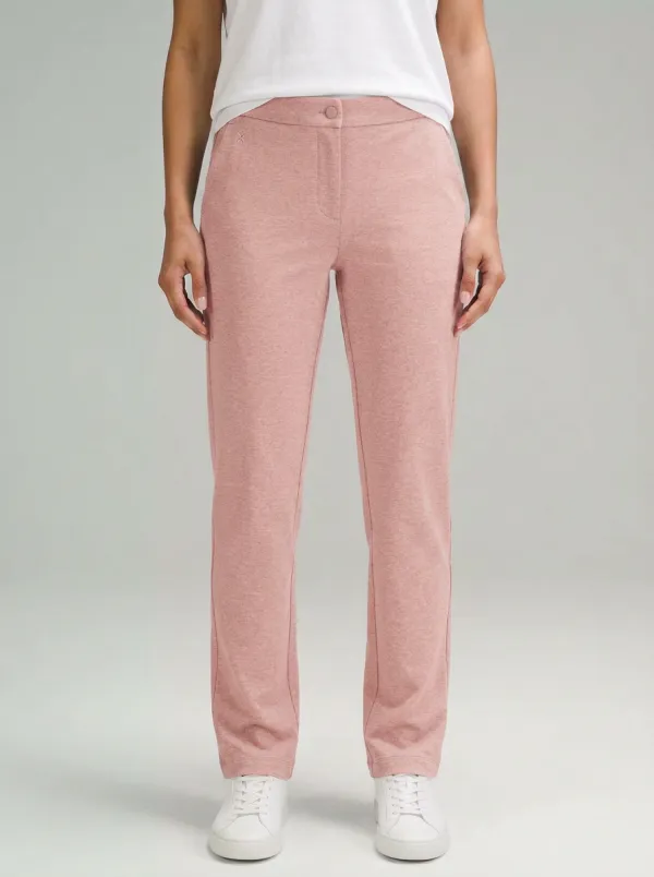Women's Casual Minimalist Grey Solid Mid-Rise Straight Leg Pants