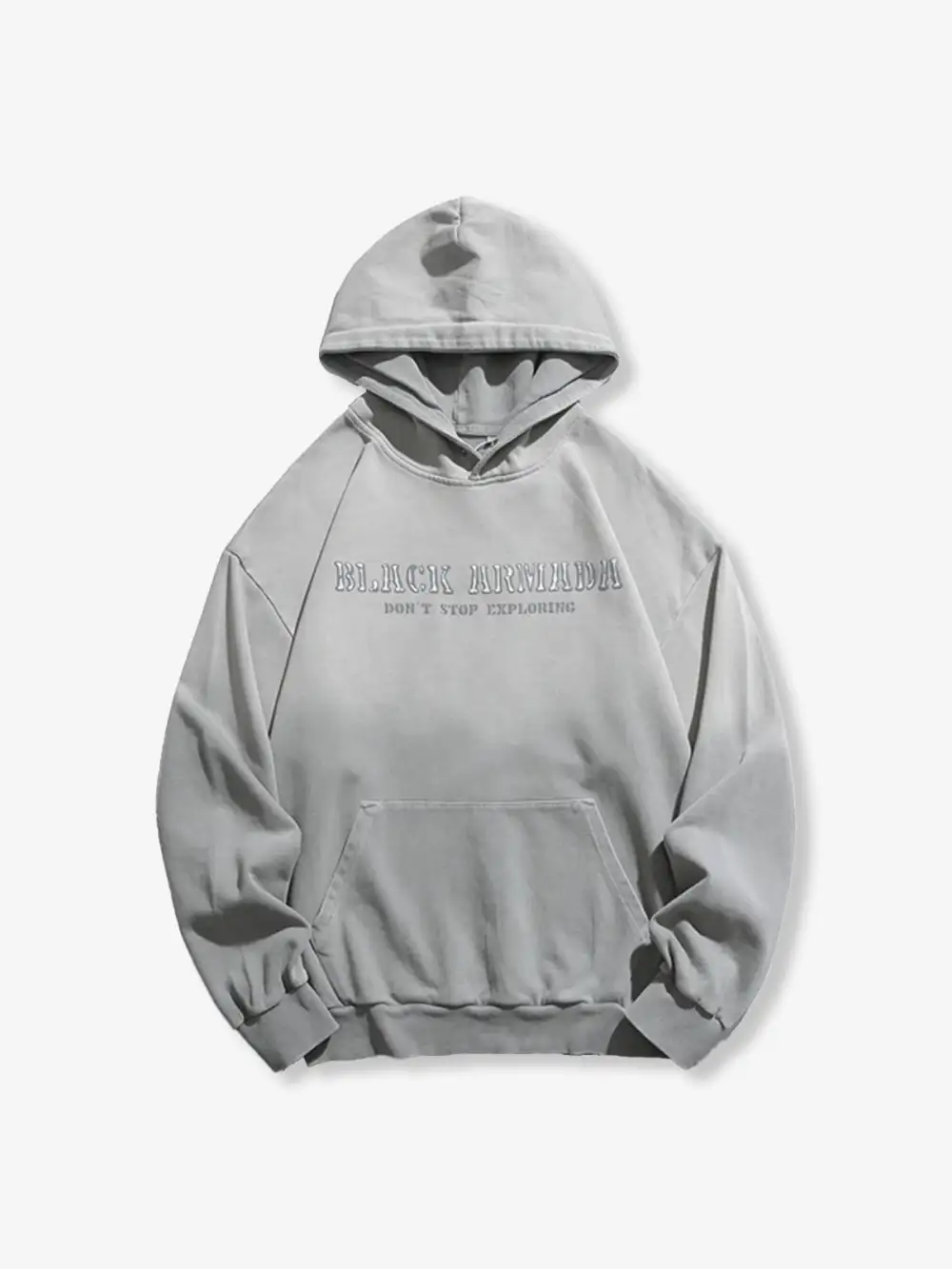 Abstract Print Gradation Wash Hoodie