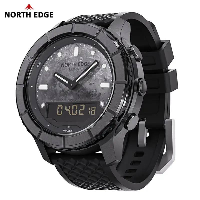 North Edge Compass Altimeter Barometer 50M Waterproof Outdoor Watch THARSIS