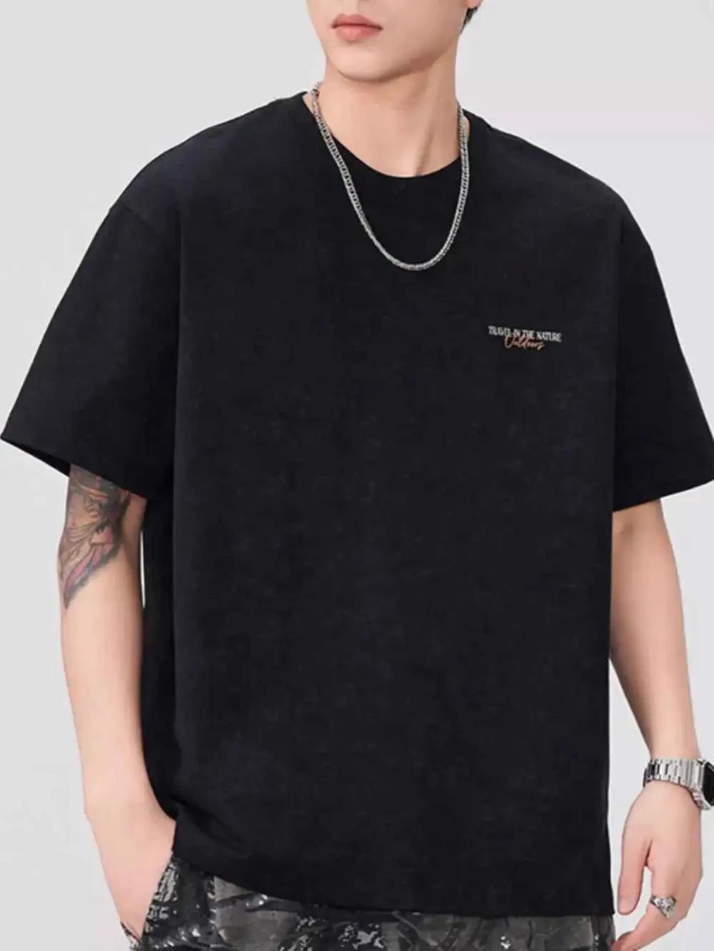 Easywear Graphic Round Neck Short Sleeve T-Shirt