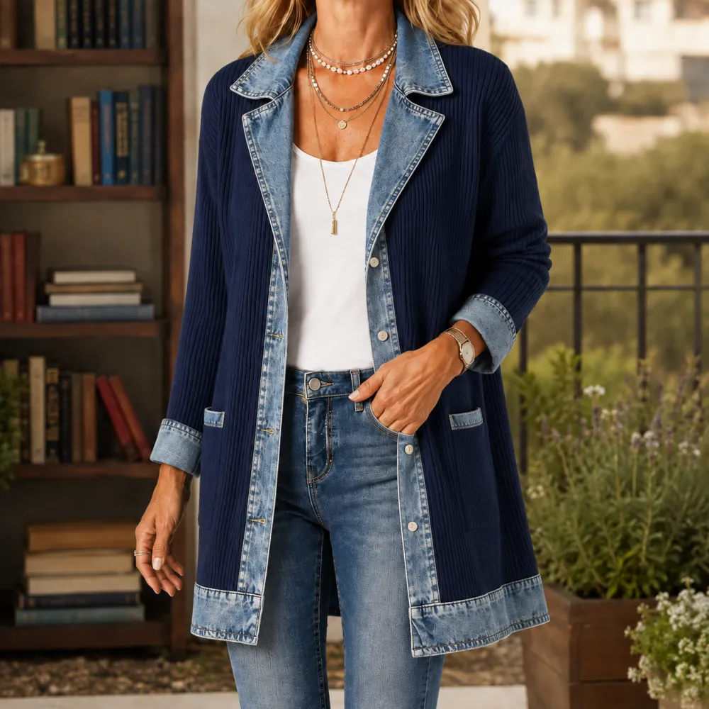 Ribbed Layering Cardigan
