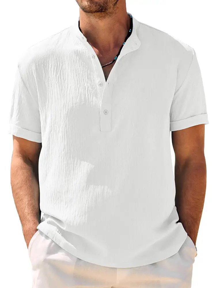 Casual Breathable Soft Henley Shirt