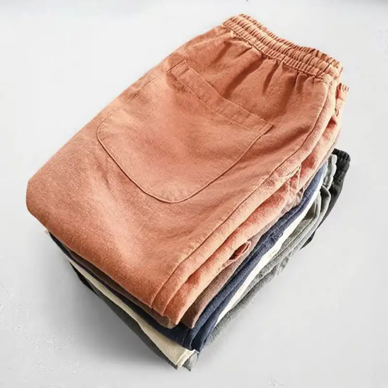 Drawstring Elastic Waist Shorts