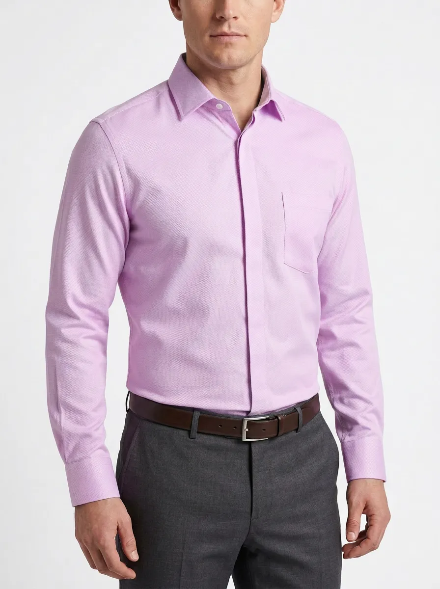 Men's Classic Textured Dress Shirt