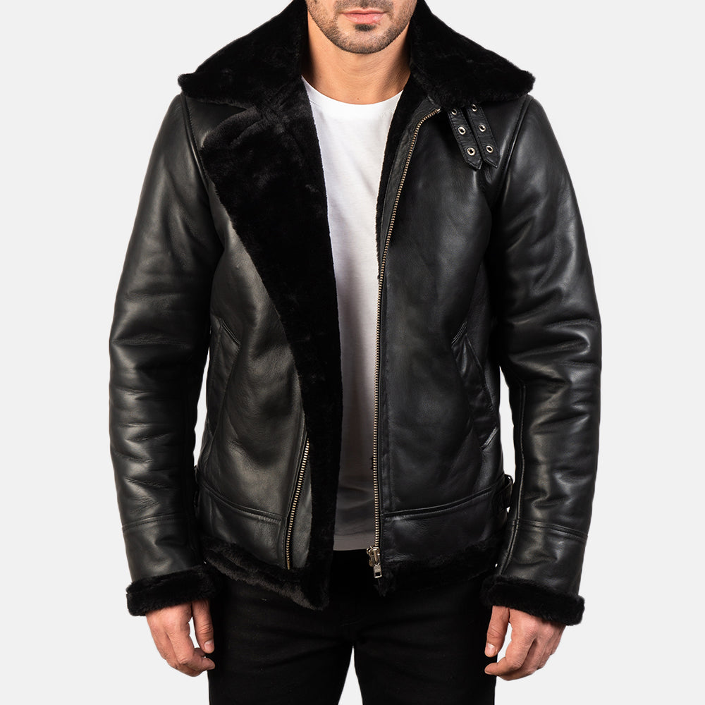 Men's Classic Heritage Bomber Leather Jacket