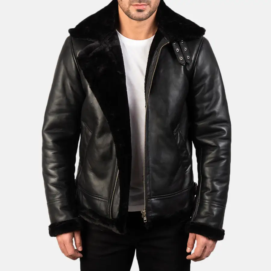 Men's Classic Heritage Bomber Leather Jacket