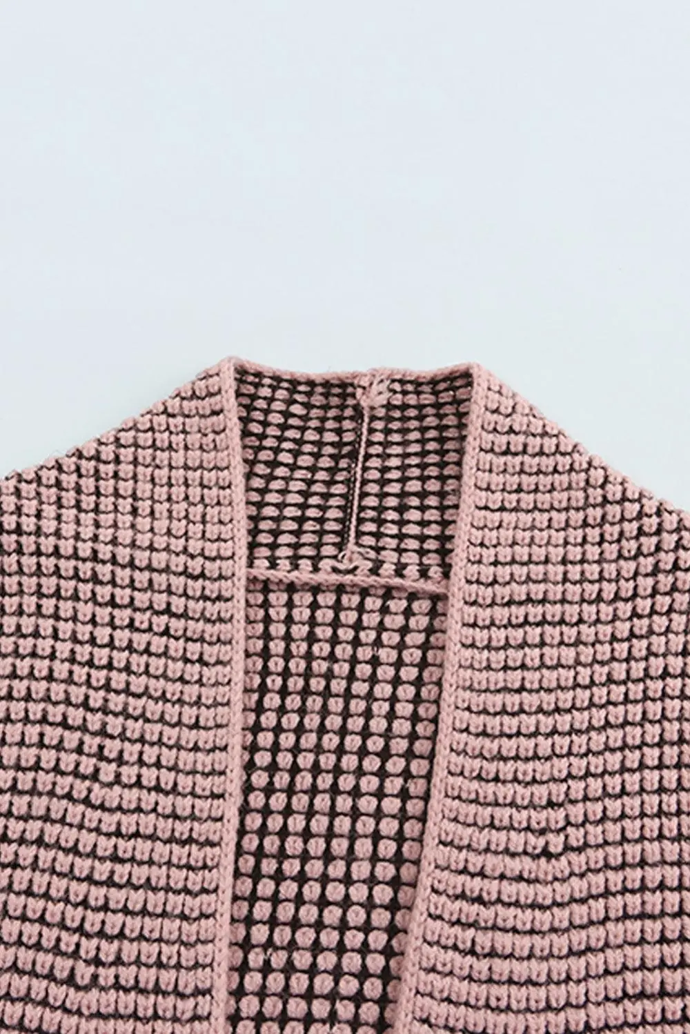 Heathered Open-Front Longline Cardigan