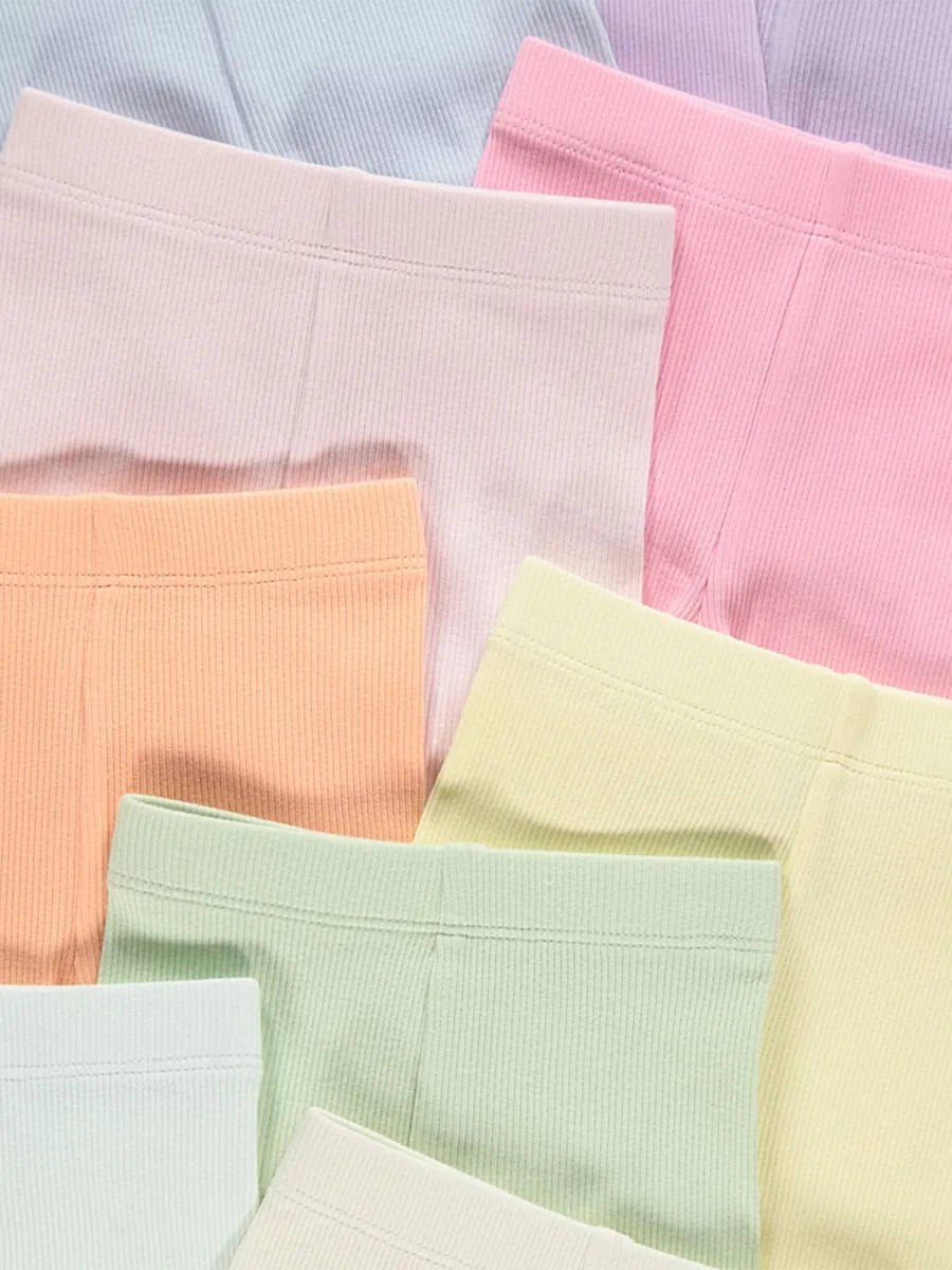 Lettuce Edge Ribbed Shorts 10 Pack