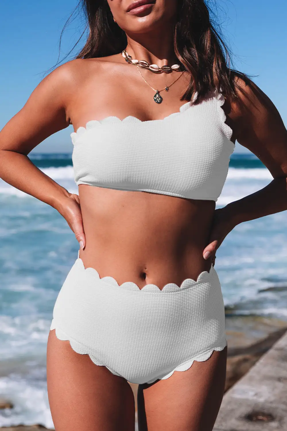 Swimwear Solid Decoration Bodycom Active Bikinis