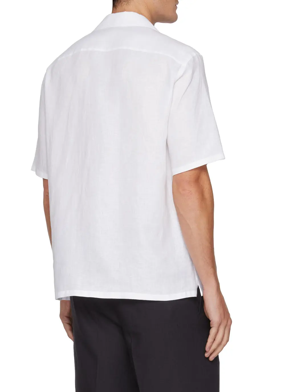 Soft Comfortable Skinny Button White Linen Shirt