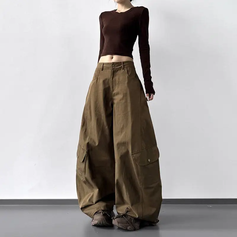 Women's Wide Leg Cargo Pants