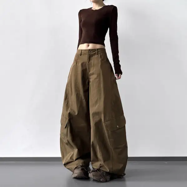 Women's Wide Leg Cargo Pants