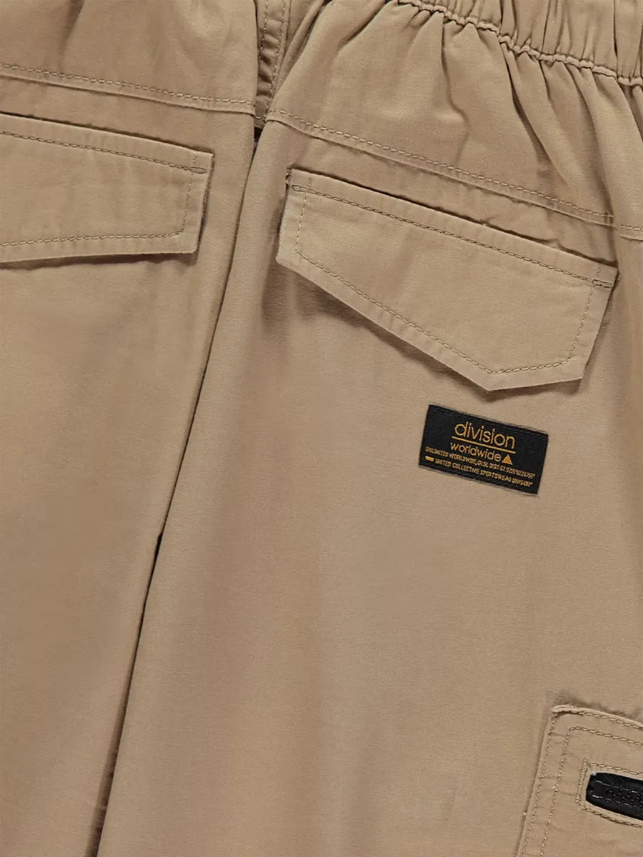Tan Woven Cargo Trousers
