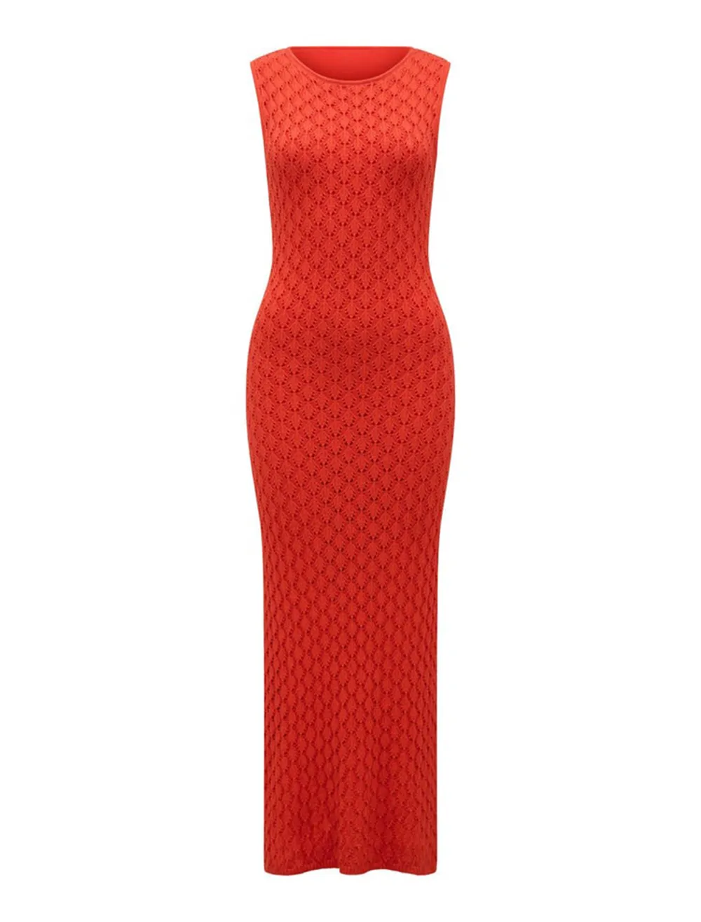 Crochet Knit Maxi Dress