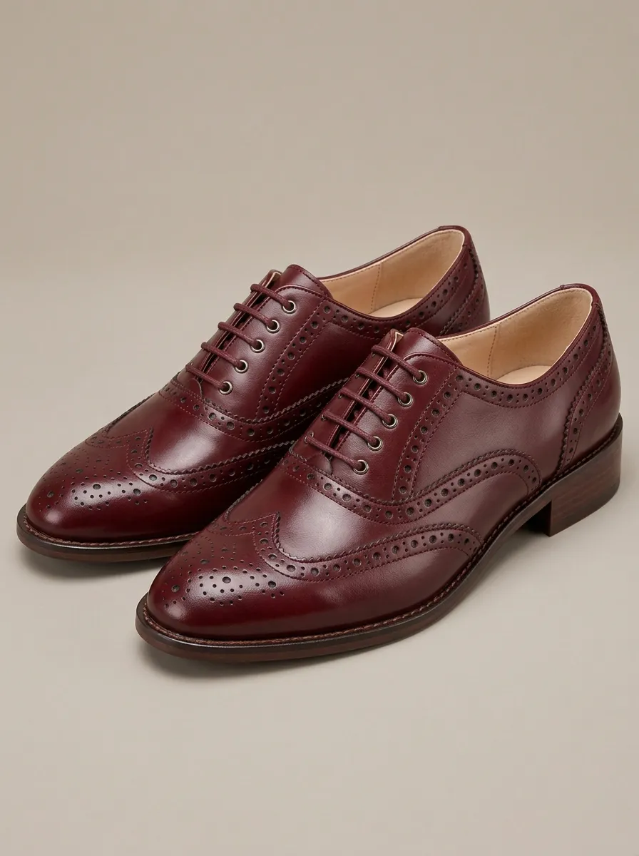 Casual Wingtip Brogue Oxford Women's Classic Pumps