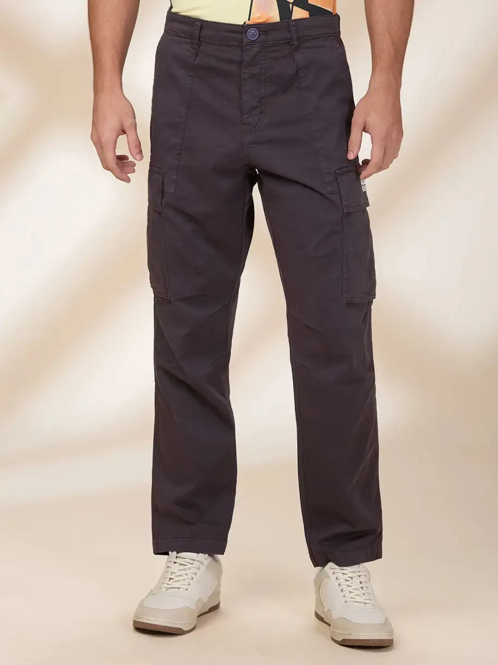 Modern Slim-Fit Cotton Cargo Trousers