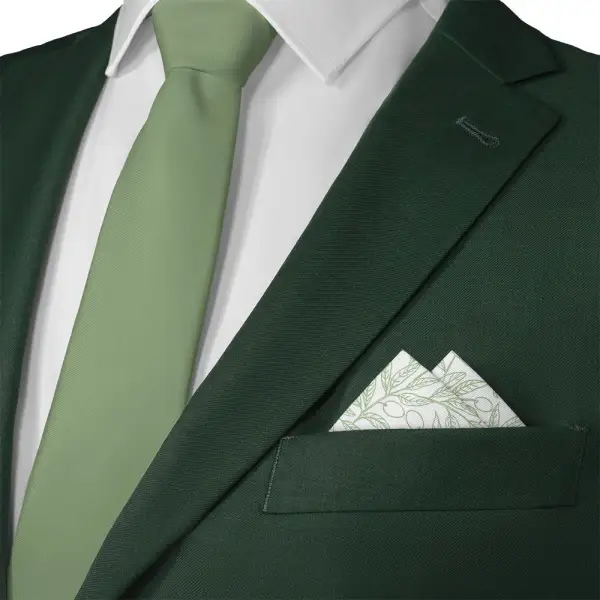 Understated Timeless Floral Pocket Square