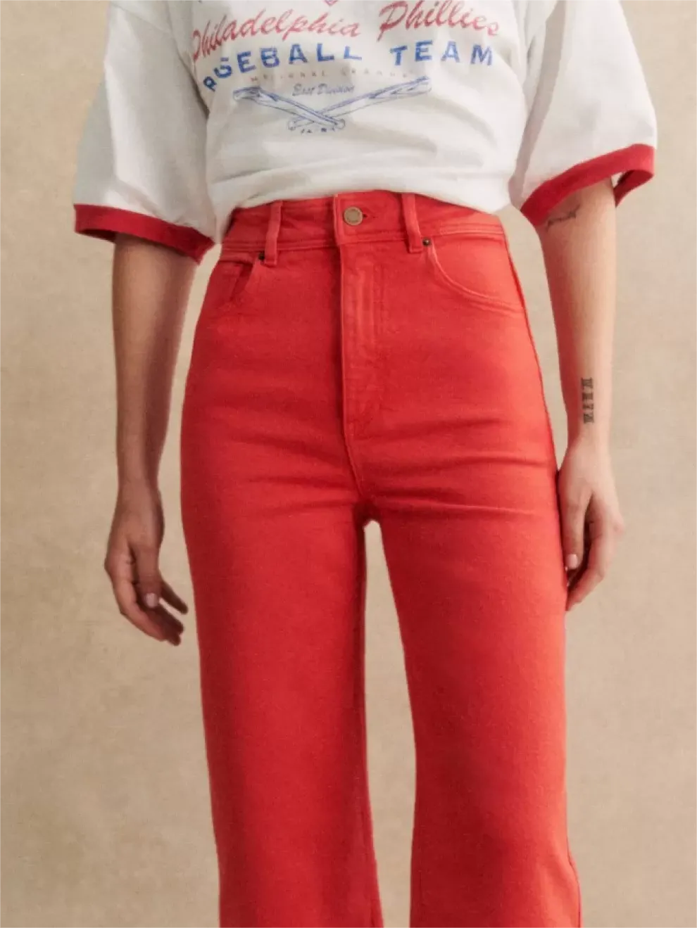 5-Pocket Red Denim