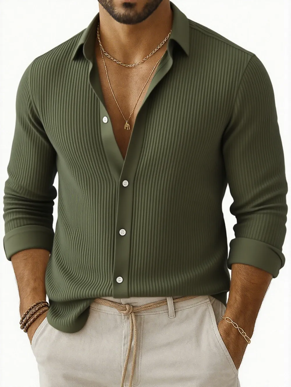 Soft Touch Long Sleeve Striped Shirt