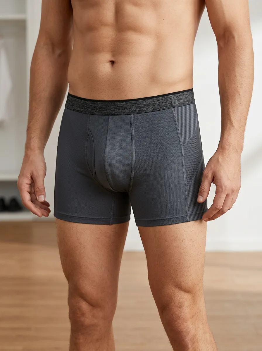 Urban Mesh Performance Athletic Look Men's Boxer Briefs