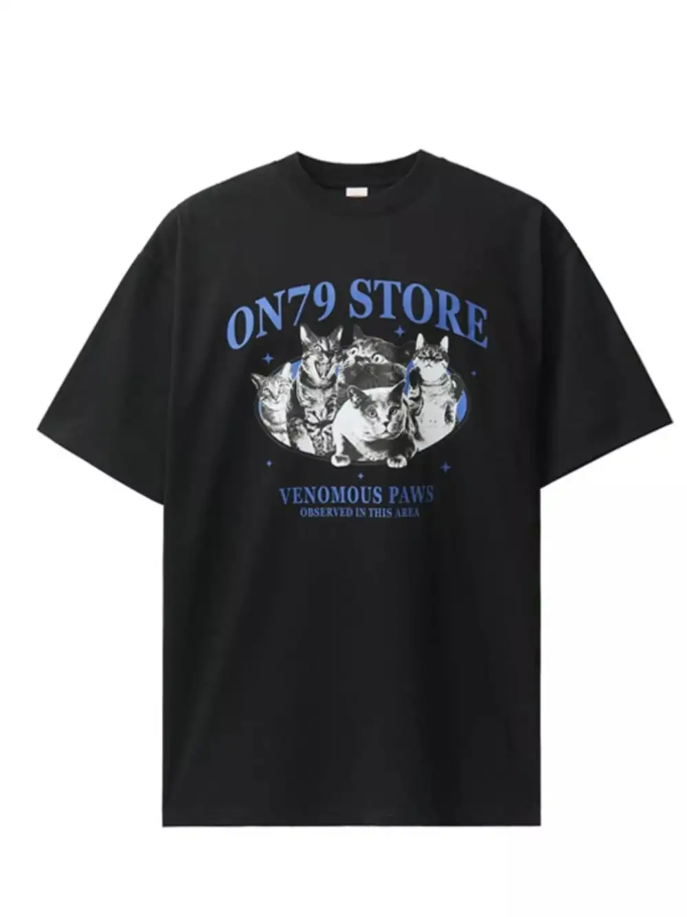 Soft Touch Graphic Round Neck Short Sleeve T-Shirt