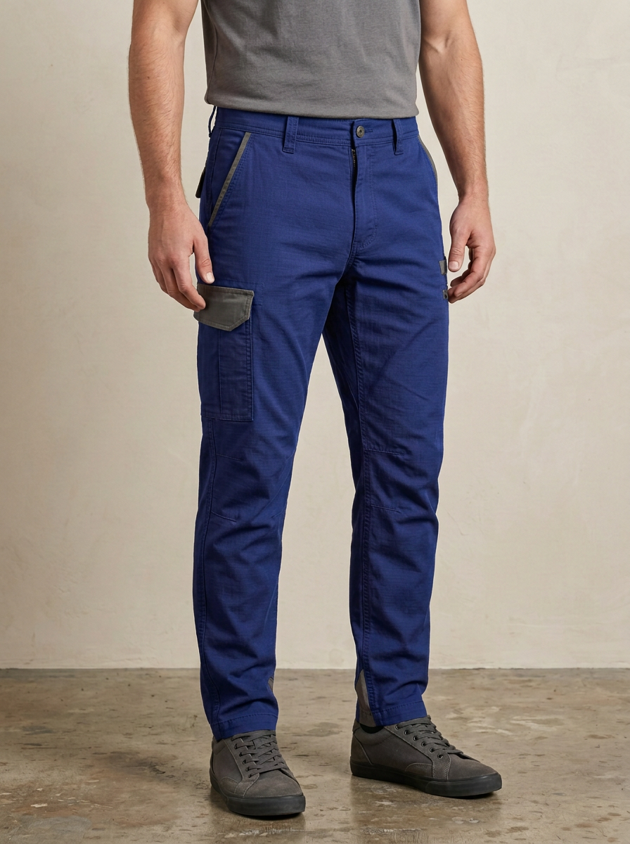 Unisex Contrast Pocket Tactical Work Pants