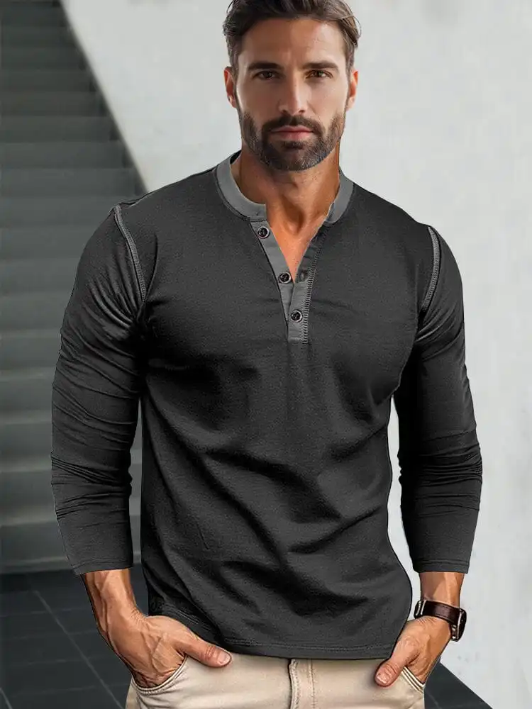 Retro Henley Shirt