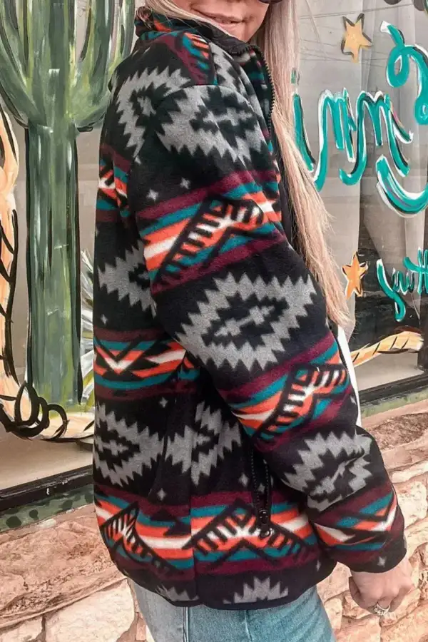 Relaxed Zip Front Casual Jacket