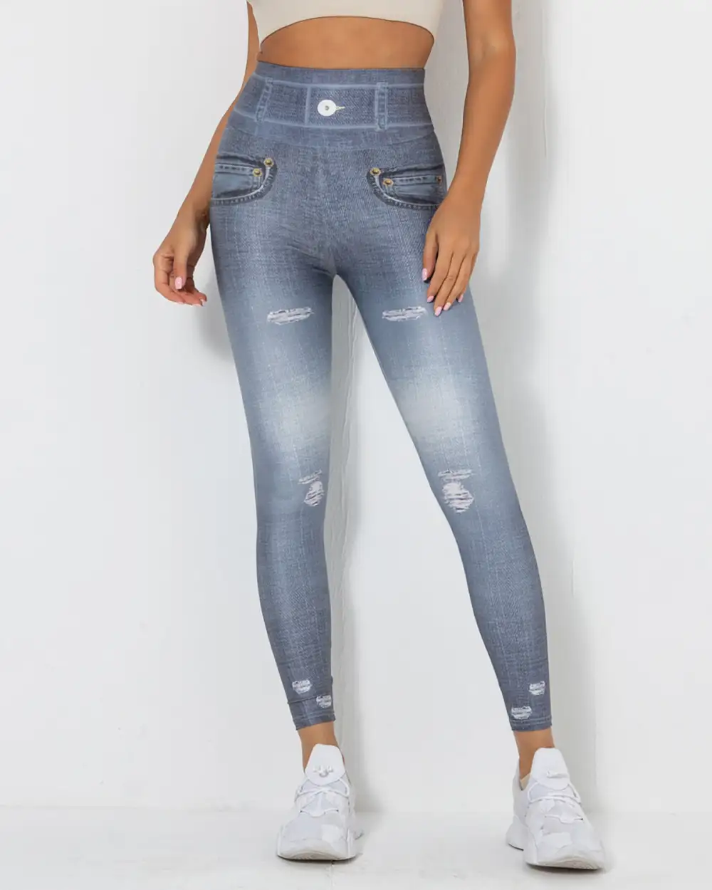 Active Scrunch Denim Leggings