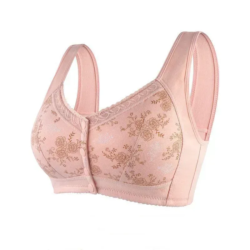 🔥Buy 1 Get 3(3packs)🔥 Mama Cotton Front Closure Bra-FREE SHIPPING